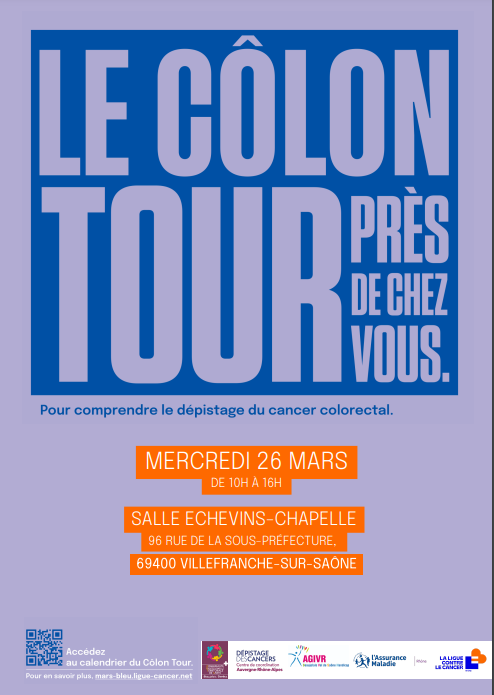 journée prévention cancer du côlon le 26/03/25