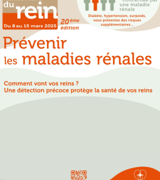 affiche semaine prévention des maladies rénales du 8 au 15 mars 25